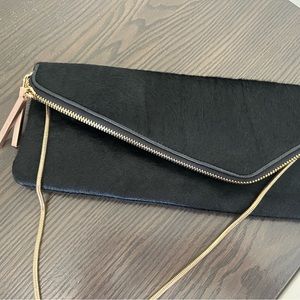 Cowhide rare Henri Bendel clutch/crossbody